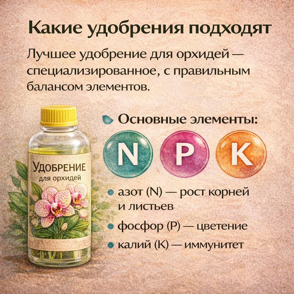 какие удобрения подходят для орхидеи